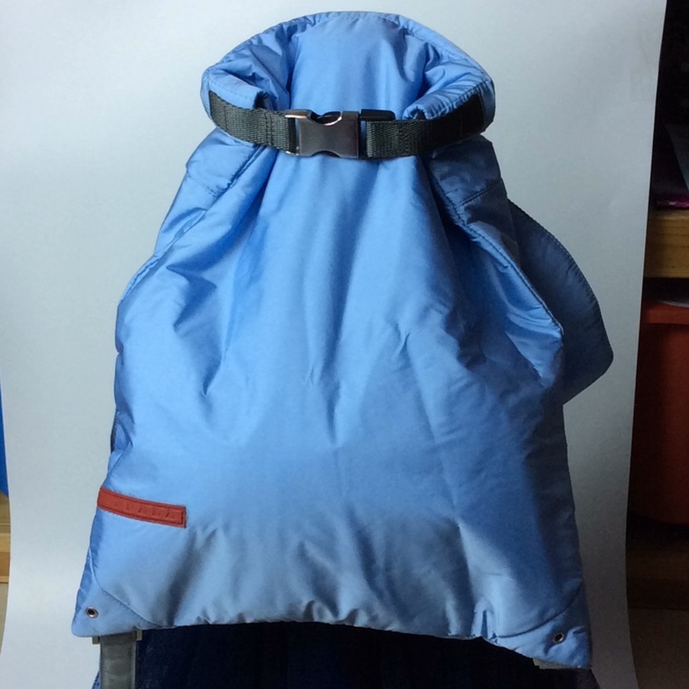 Preowned Prada Nylon Backpack in Baby Blue